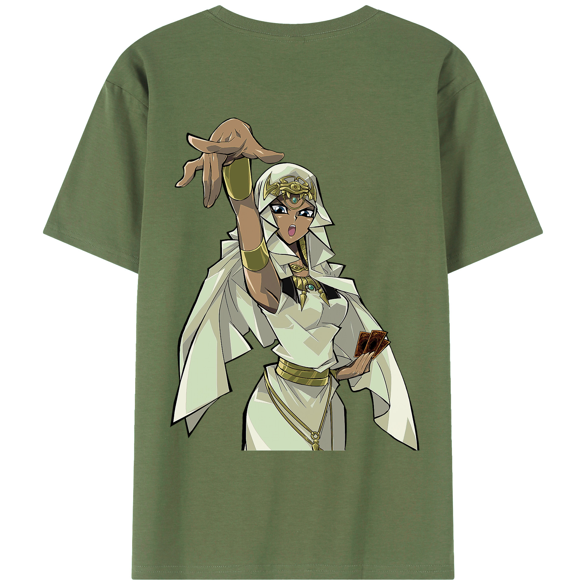 （画像用） 遊☆戯☆王 Yu-Gi-Oh! 綿100％ メンズ半袖Tシャツ（バックプリント） 通気性